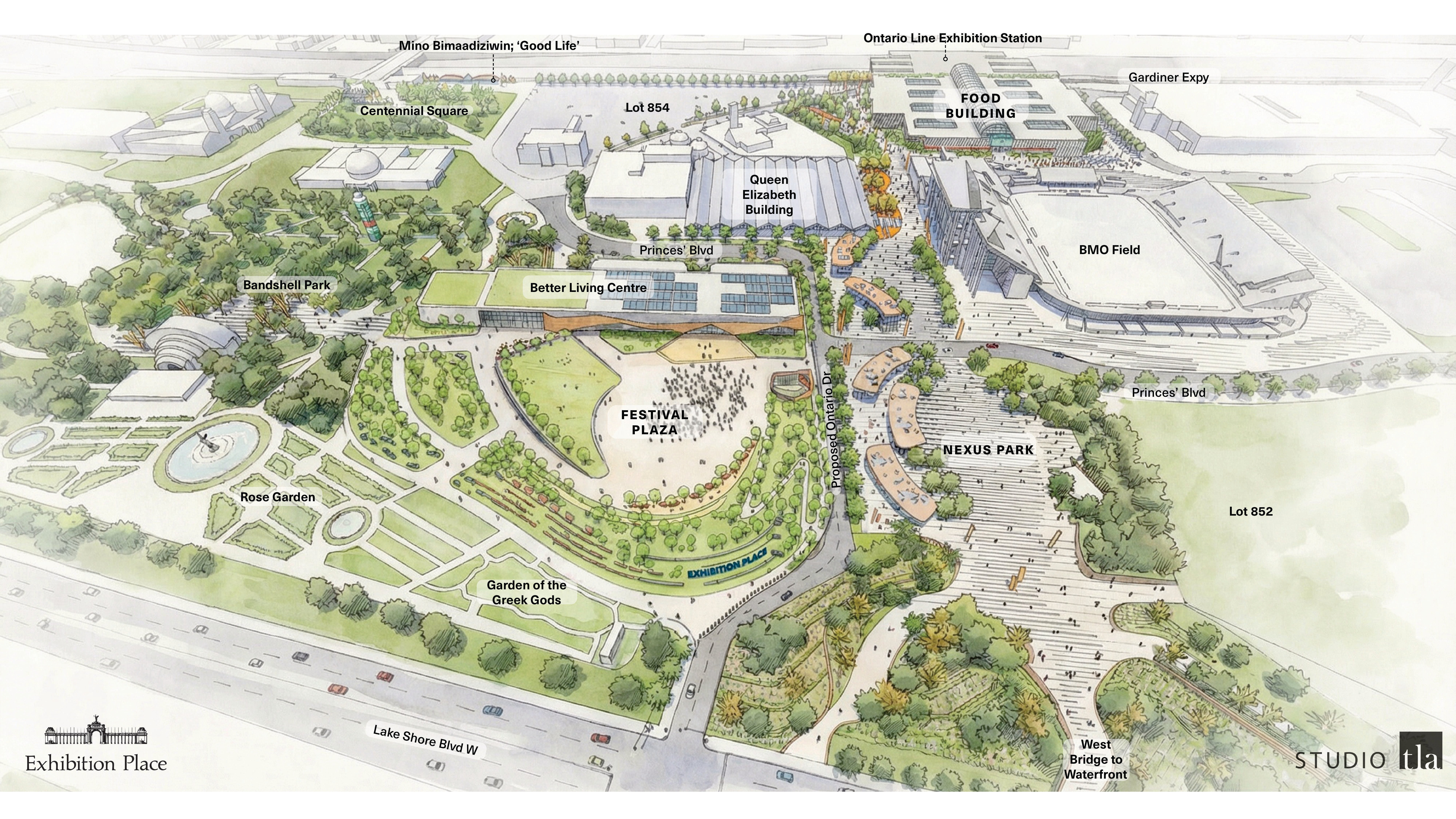 Exhibition Place Vision - Aerial View